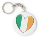 Ireland Heart Flag keychains