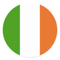 Ireland High quality Flag Round Stickers