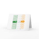 Ireland Ireland Ireland - St Patricks Day Irish Greeting Card