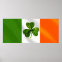 Ireland Irish Clover Eire flag Gear posters