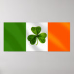 Ireland Irish Clover Eire flag Gear posters