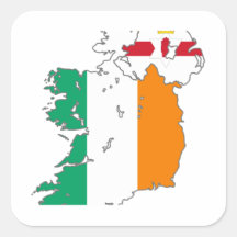 IRELAND - MAP STICKER