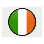 Ireland quality Flag Circle Postcard