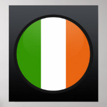 Ireland quality Flag Circle Print
