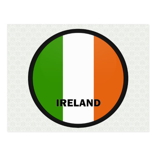 Ireland Roundel quality Flag Postcard