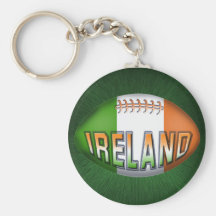 Ireland Rugby Ball Keychain