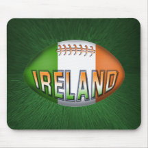Ireland Rugby Ball Mouse Pad