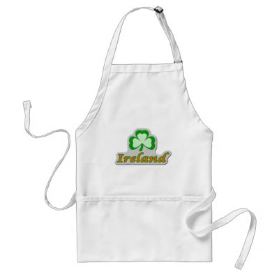 Ireland Shamrock Apron by rudeireland