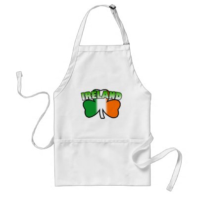 Ireland Shamrock Apron by irish_shirts