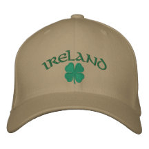 Ireland Shamrock Hat Embroidered Baseball Cap