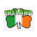 Ireland Shamrock Postcard