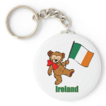Ireland Teddy Bear Keychain