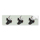 Ireland Trendy Peace Sign with Irish map bumper stickers
