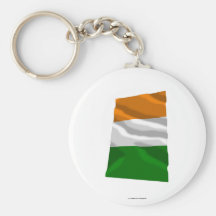 Ireland Waving Flag Keychain