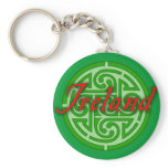 Ireland with Celtic Circle keychains