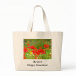 iRetired tote bags Happy Grandma bags Poppies