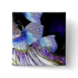 Iridescence, button