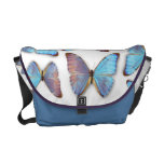 Iridescent Blue Butterflies Messenger Bag messenger bags