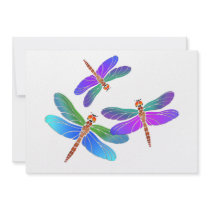 Iridescent Dive Bombing Dragonflies