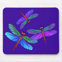 Iridescent Dive Bombing Dragonflies