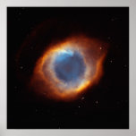 Iridescent Glory of Nearby Helix Nebula Posters