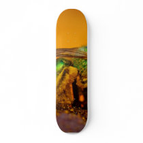 Iridescent Green Sweat Bees Skate Deck