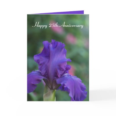 Iris 25th Anniversary Card by KathyHenis