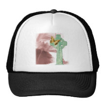 Iris and stone marker mesh hat