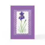 Iris Birthday Card (Large Print)