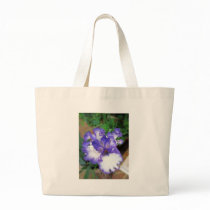 Iris ~ Blue and White Canvas Bags