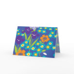 iris blue japanese iris note card