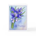 Iris Bouquet "My Condolences" Greeting Card