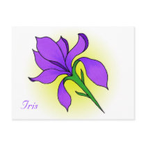 Iris Flower -postcard
