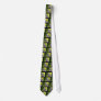 Iris flower neck tie