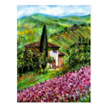 IRIS IN TUSCANY POST CARD
