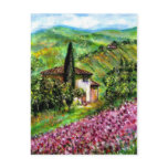 IRIS IN TUSCANY POST CARD