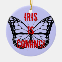 Iris is coming! christmas tree ornaments