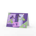 Iris Scrapbook Birthday Card (Large Print)