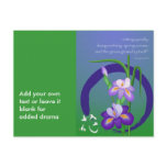 Iris with Enso circle and Zen wisdom postcards