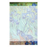 Irises by Vincent van Gogh. Famous art. Stationery Design