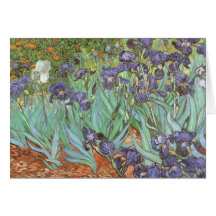 Irises by Vincent van Gogh, Vintage Fine Art Greeting Card