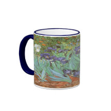 Irises by Vincent van Gogh, Vintage Fine Art Coffee Mug