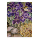 "Irises In A Field" Greeting Card
