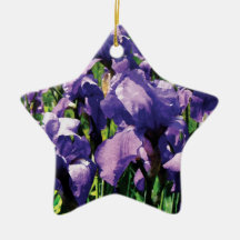 Irises Princess Royal Smith Christmas Tree Ornaments