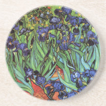 Irises, Saint-Remy, Van Gogh Drink Coasters