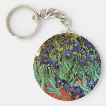 Irises, Saint-Remy, Van Gogh Key Chain