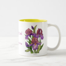Irises Watercolor Mug