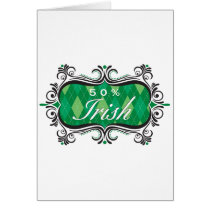 Irish50Percent1 Greeting Card