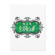 Irish50Percent1 Postcard