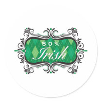 Irish50Percent1 Sticker